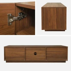 Mobile TV decorativo in legno 3 ante 180cm