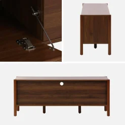 Mobile TV decorazione legno 2 ante 1 cassetto 140cm