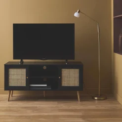 Mobile TV in cannage 2 livelli, 120cm