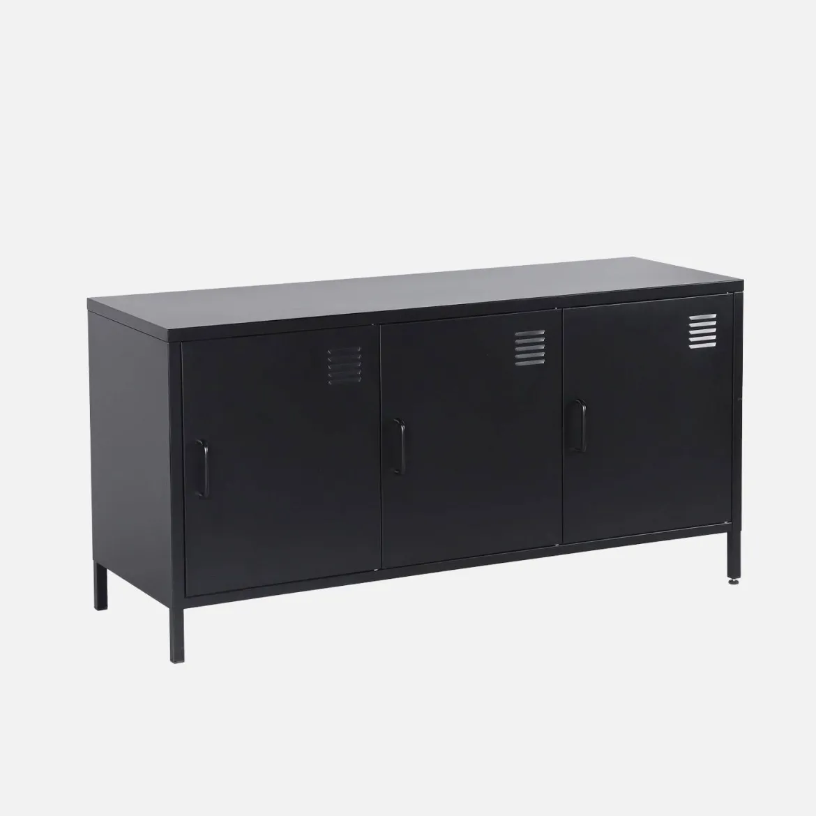 Mobile TV industriale in metallo 3 ante 120cm