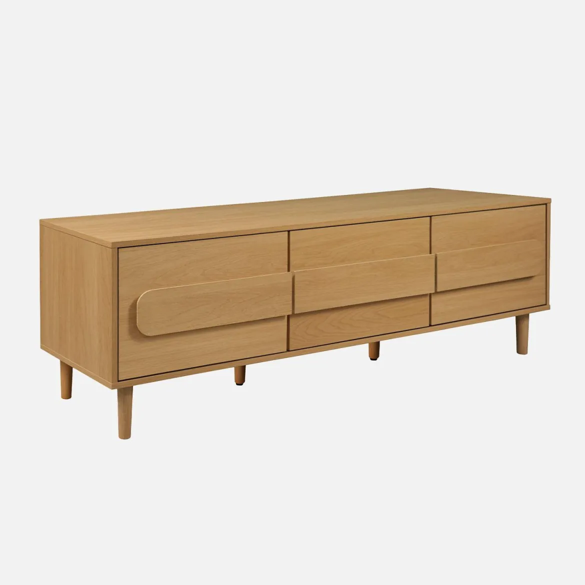 Mobile TV vintage effetto legno 3 ante 150cm