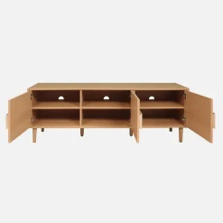 Mobile TV vintage effetto legno 3 ante 150cm