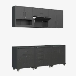 Mobili contenitore per garage 6 moduli acciaio