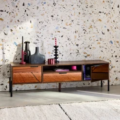 Mobili TV vintage effetto legno 151,5cm