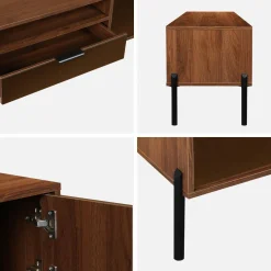 Mobili TV vintage effetto legno 151,5cm