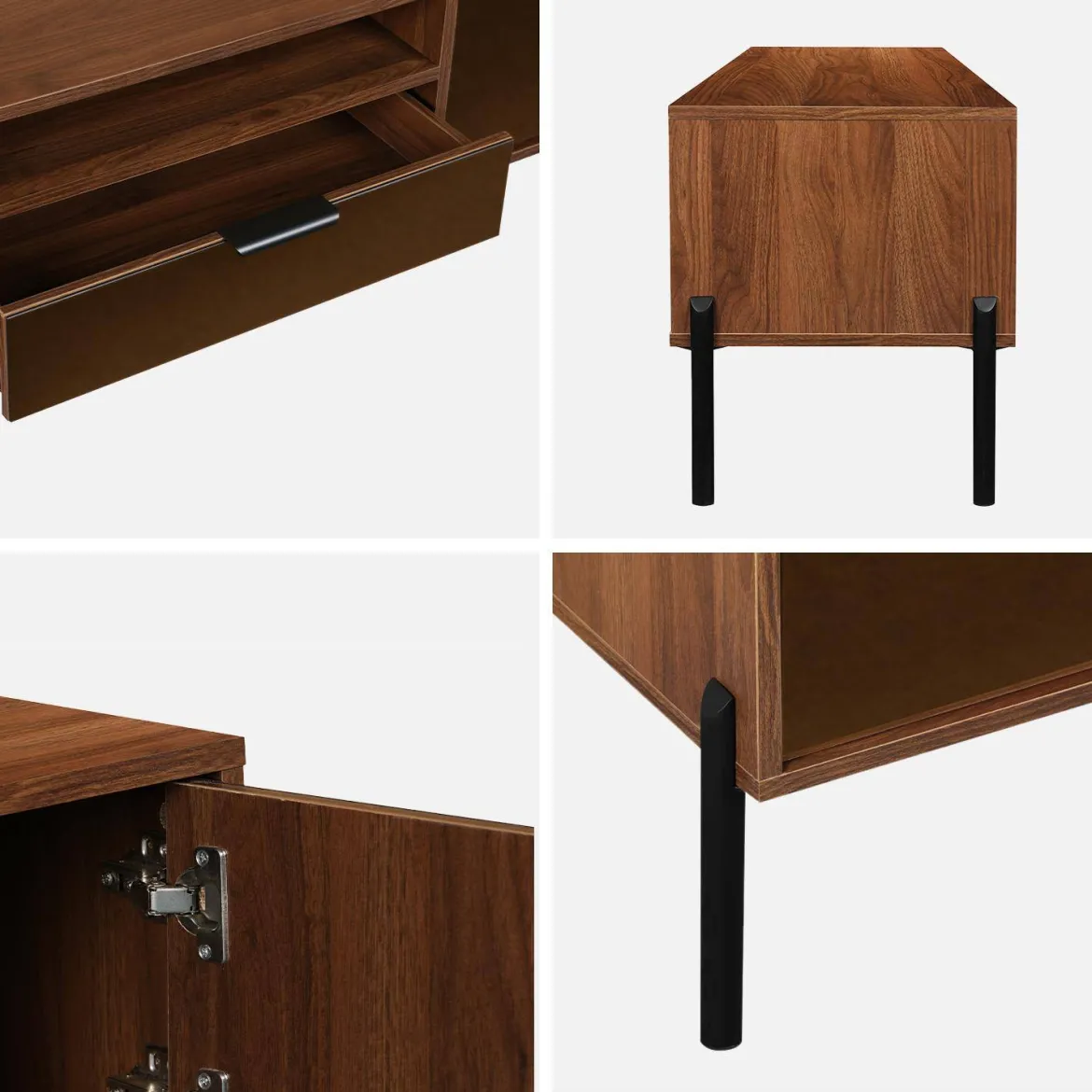 Mobili TV vintage effetto legno 151,5cm