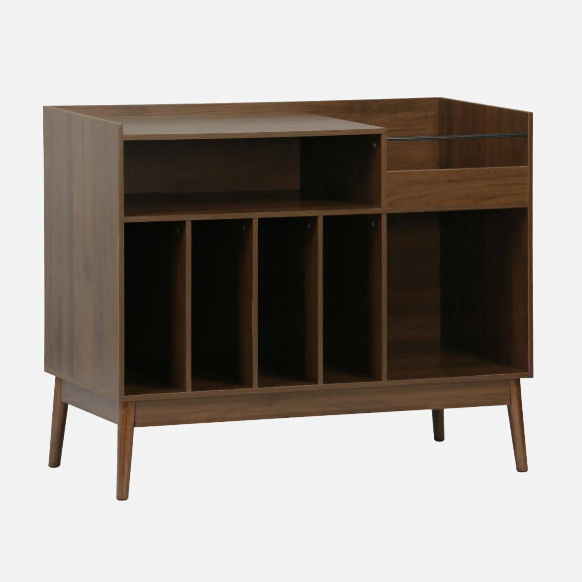 Mobili vintage per vinili effetto legno