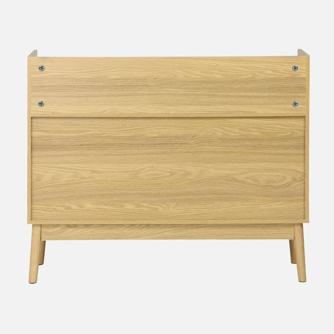 Mobili vintage per vinili con decorazioni in legno