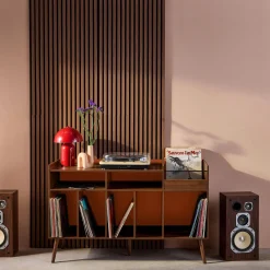 Mobili vintage per vinili effetto legno bicolore XL