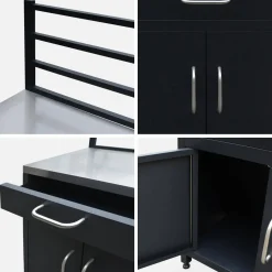 Modulo cucina da esterna in acciaio 1 cassetto e 2 ante, 80cm
