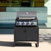 Modulo cucina da esterno in acciaio con 2 ante, 80cm
