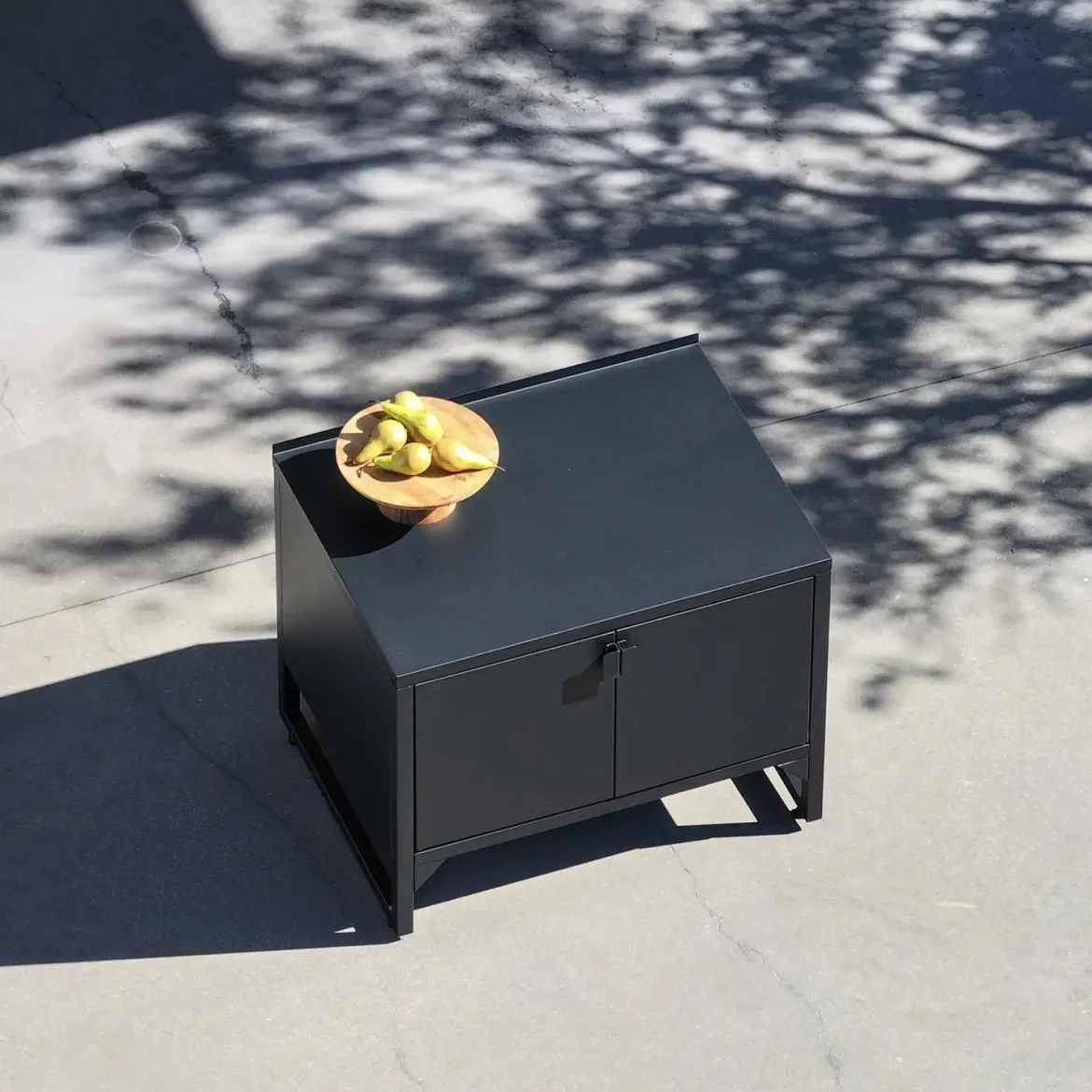 Modulo cucina da esterno in acciaio con 2 ante, 80cm