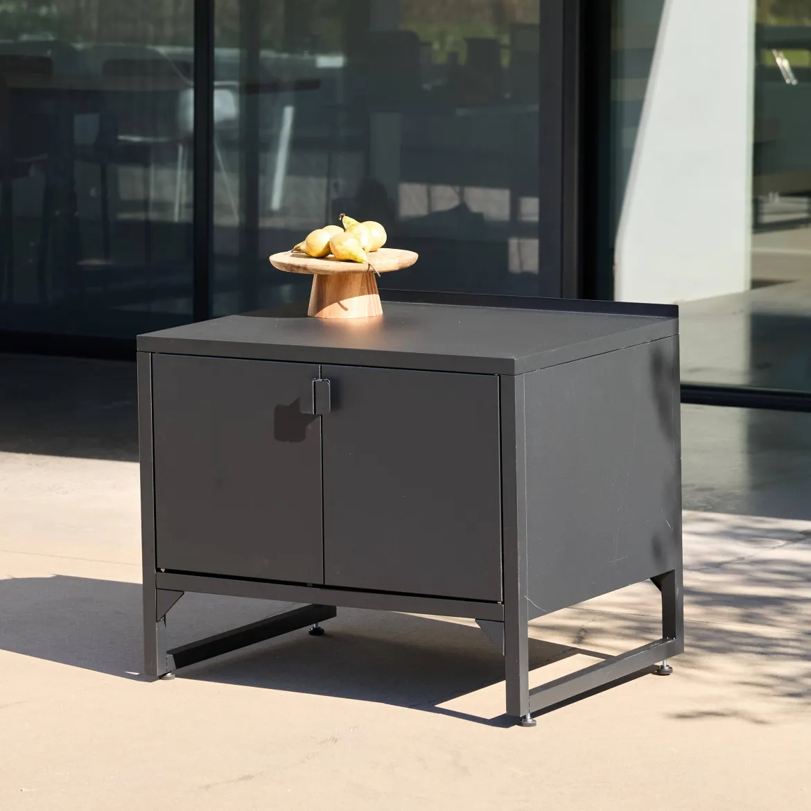 Modulo cucina da esterno in acciaio con 2 ante, 80cm