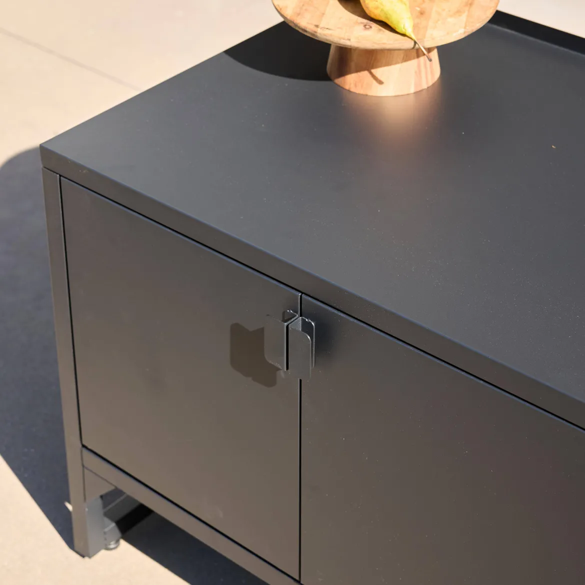 Modulo cucina da esterno in acciaio con 2 ante, 80cm