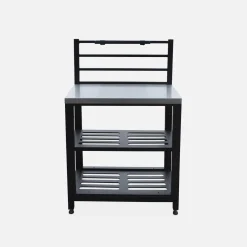 Modulo cucina da esterno in acciaio 2 ripiani, 80cm