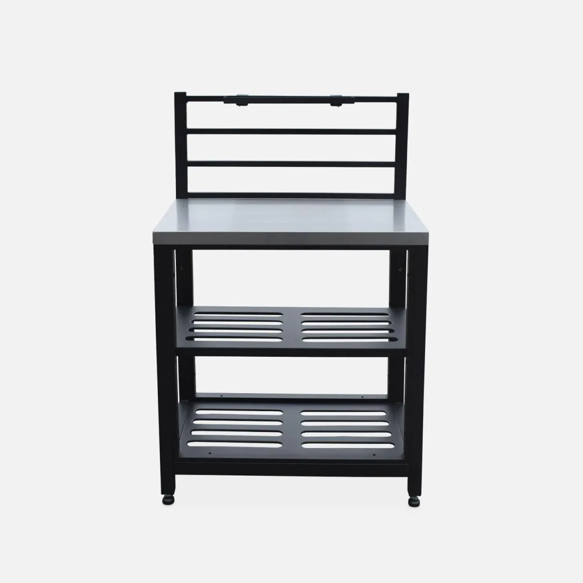Modulo cucina da esterno in acciaio 2 ripiani, 80cm