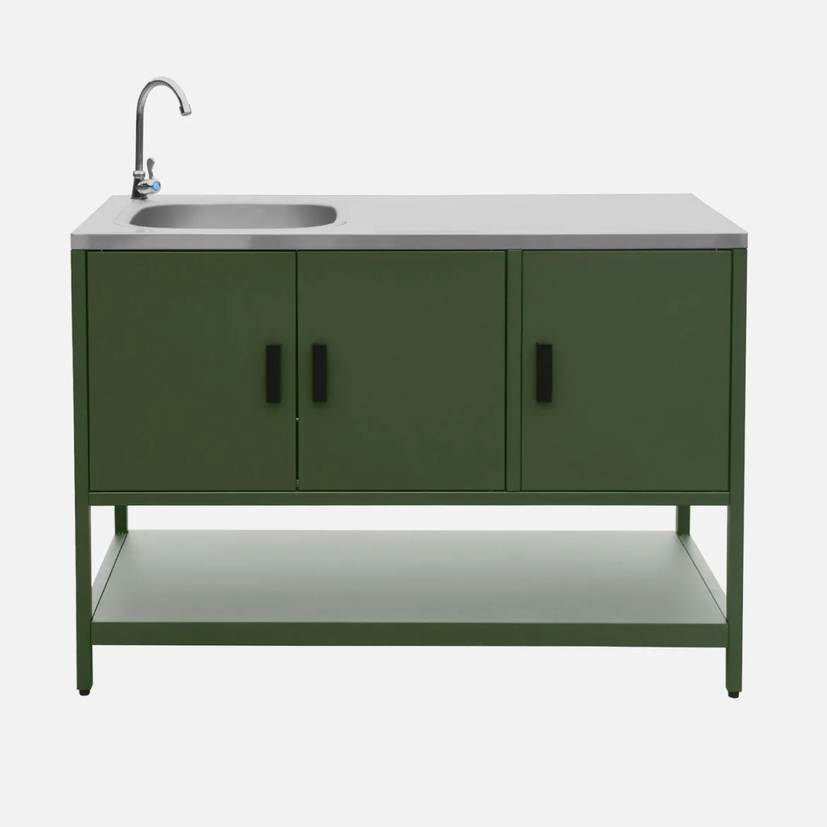 Modulo cucina da esterno in acciaio inossidabile, 3 moduli