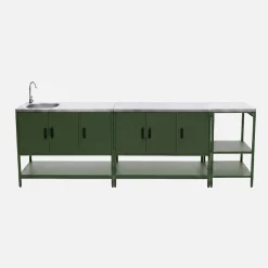 Modulo cucina da esterno in acciaio inossidabile, 3 moduli