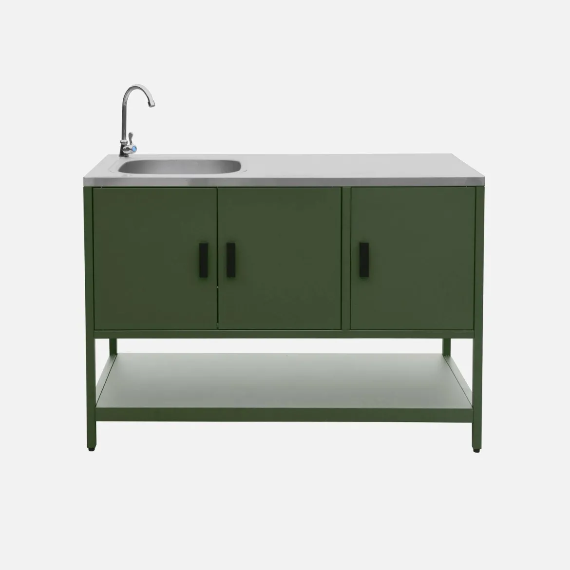Modulo cucina da esterno in acciaio, 3 moduli