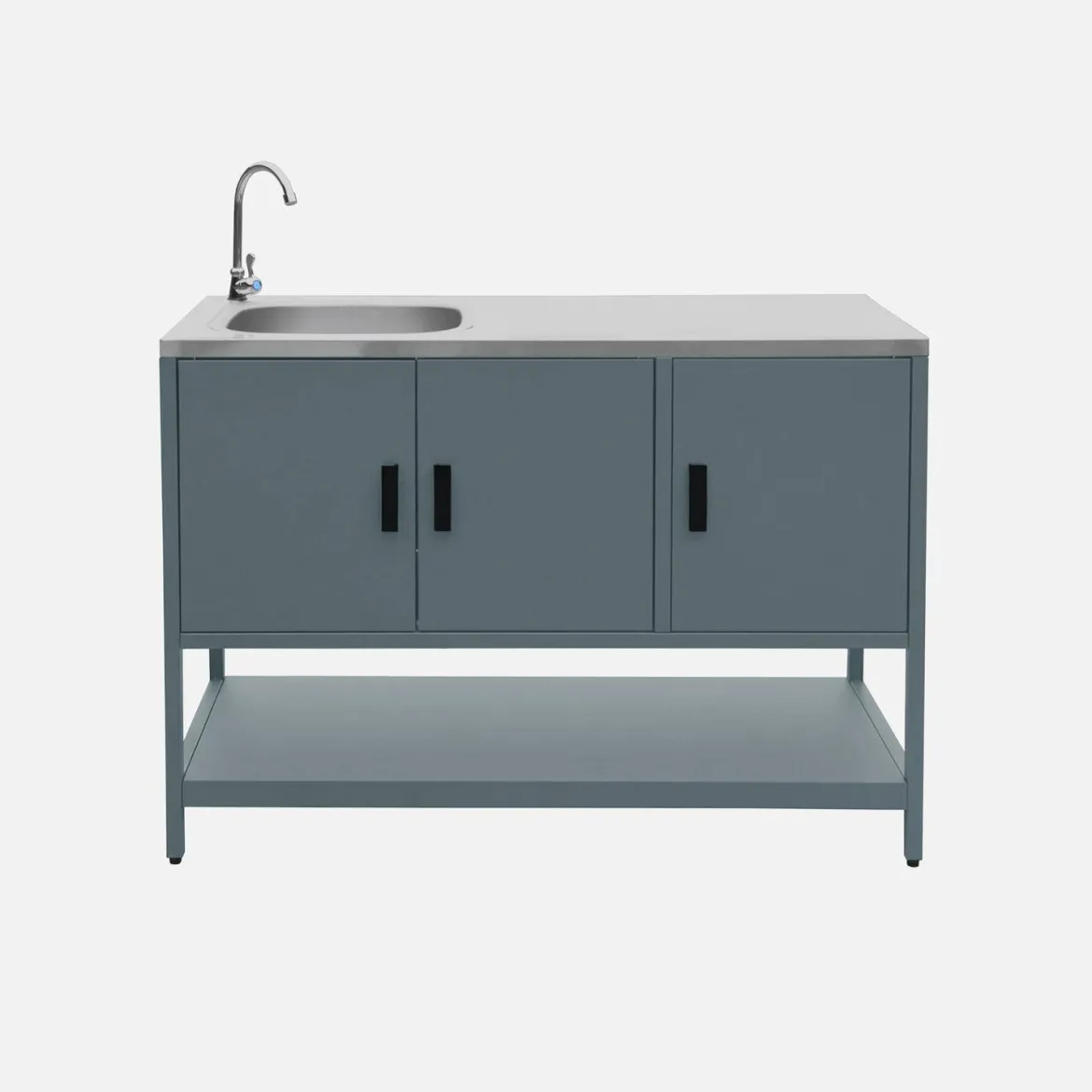 Modulo cucina da esterno con barbecue a gas a 3 bruciatori, 2 moduli