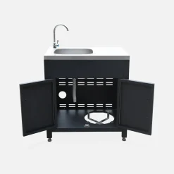 Modulo cucina da esterno in acciaio inox, 6 moduli