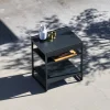 Modulo cucina da esterno in acciaio 2 ripiani, 80cm