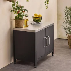 Modulo cucina da esterno in acciaio, 80cm