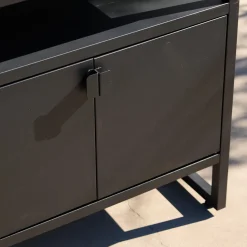 Modulo cucina da esterno in acciaio con 2 ante, 80cm