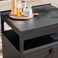 Modulo cucina da esterno in acciaio con 2 ante, 80cm