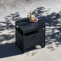 Modulo cucina da esterno in acciaio con 2 ante, 80cm