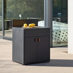 Modulo cucina da esterno in acciaio con 2 ante, 80cm