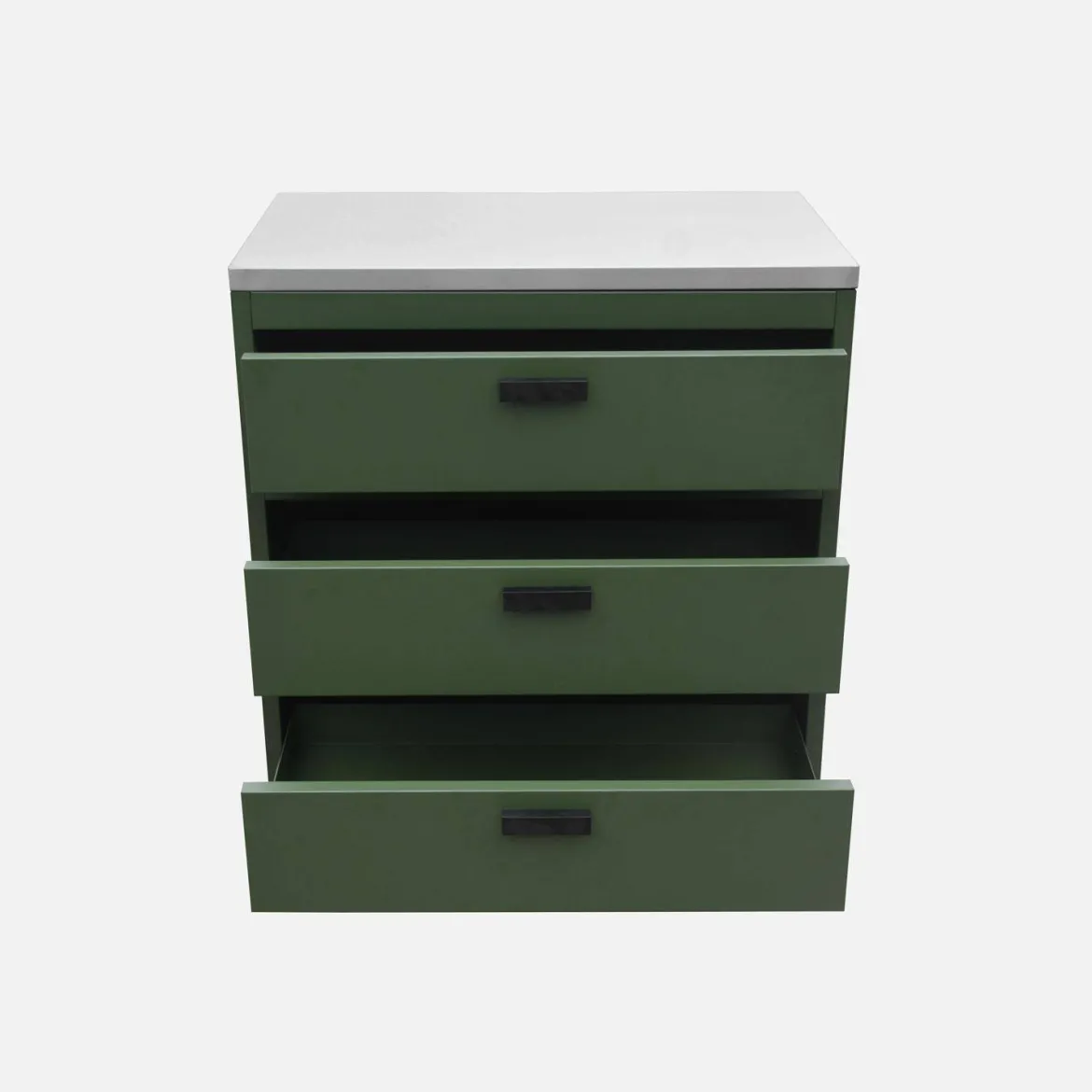 Modulo cucina da esterno in acciaio con 3 cassetti, 80cm