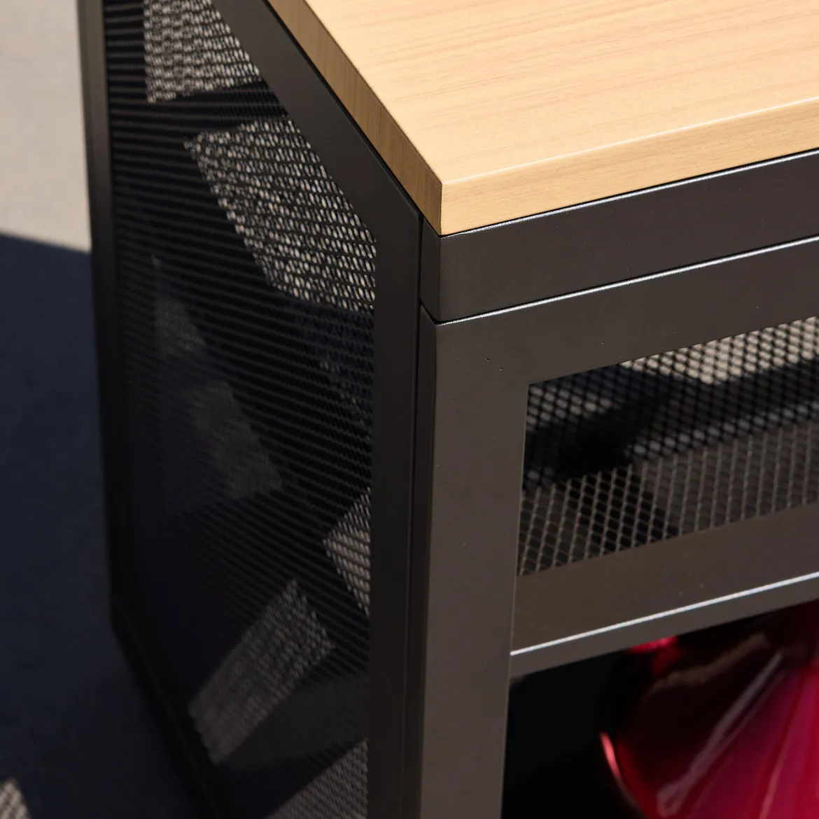 Modulo cucina da esterno acciaio e decorazione legno 1 ripiano, 80cm
