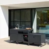 Modulo cucina da esterno in acciaio, 3 moduli
