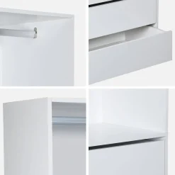 Modulo guardaroba con 4 cassetti e 1 spazio appendiabiti
