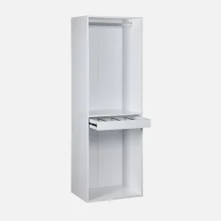 Modulo guardaroba con appendiabiti e portapantaloni