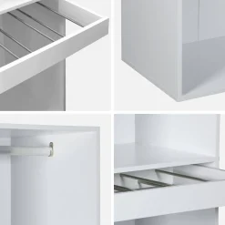 Modulo guardaroba con appendiabiti e portapantaloni