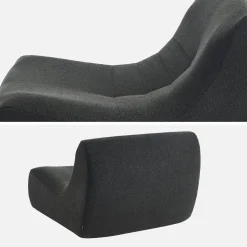 Modulo per divano modulare senza braccioli in bouclé