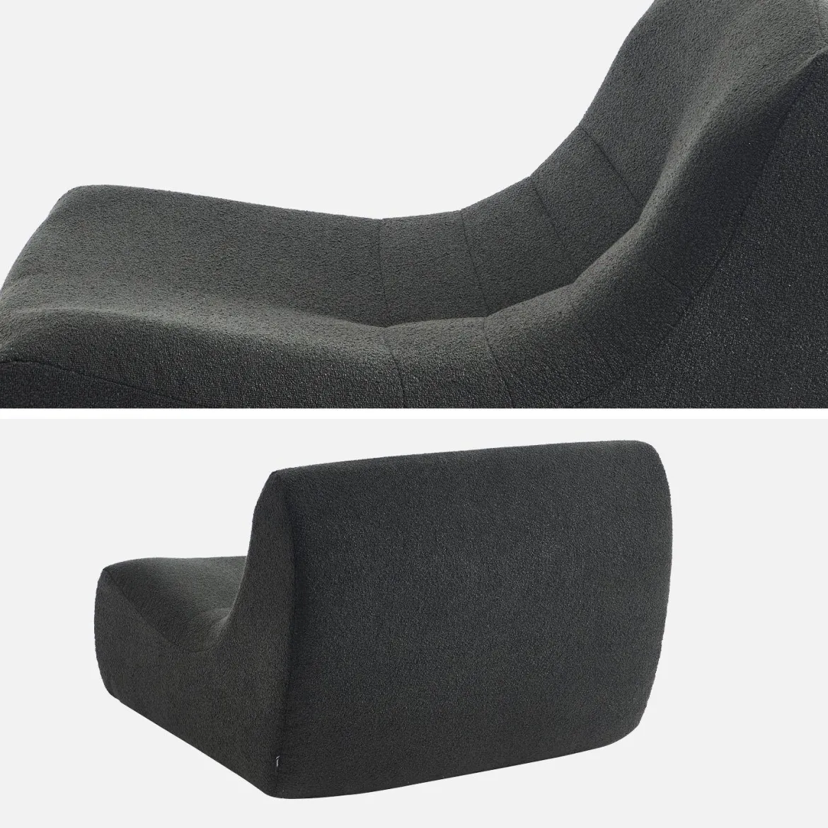 Modulo per divano modulare senza braccioli in bouclé