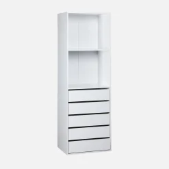 Modulo armadio con 5 cassetti e 2 ripiani