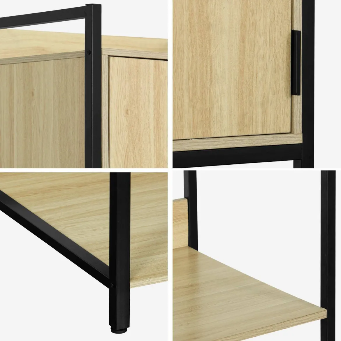 Modulo armadio con 5 ripiani e 1 anta