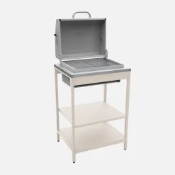 Modulo cucina da esterno con barbecue a carbonella