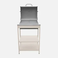 Modulo cucina da esterno con barbecue a carbonella