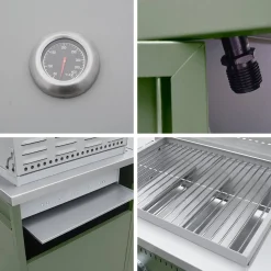 Modulo cucina da esterno con barbecue a gas a 3 bruciatori, 2 moduli