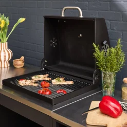 Modulo cucina da esterno con barbecue a carbonella, 3 moduli