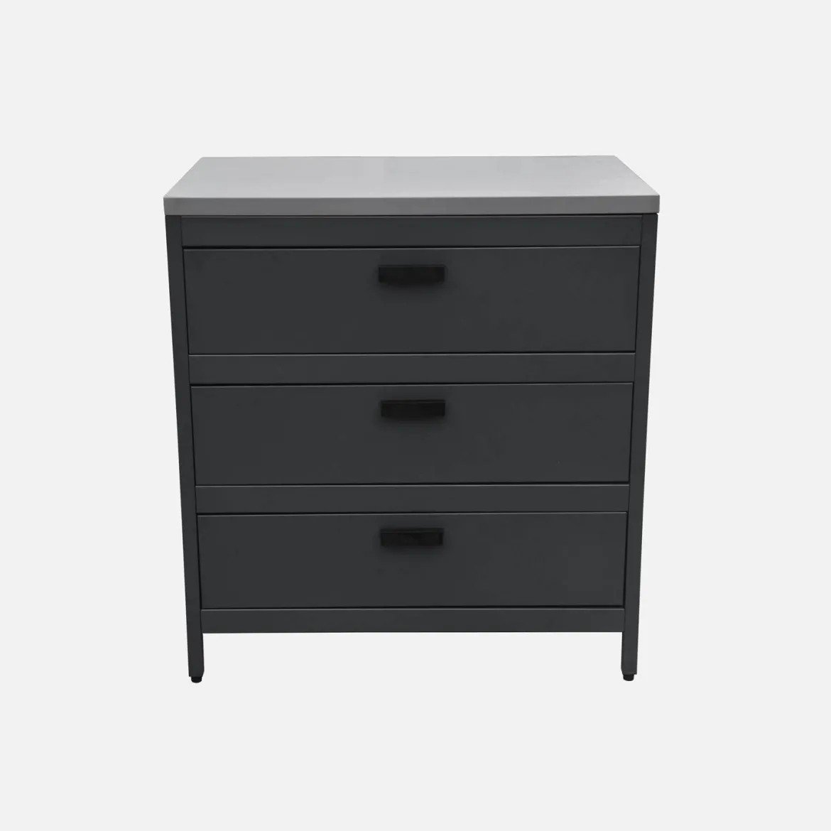 Modulo cucina da esterno in acciaio con 3 cassetti, 80cm