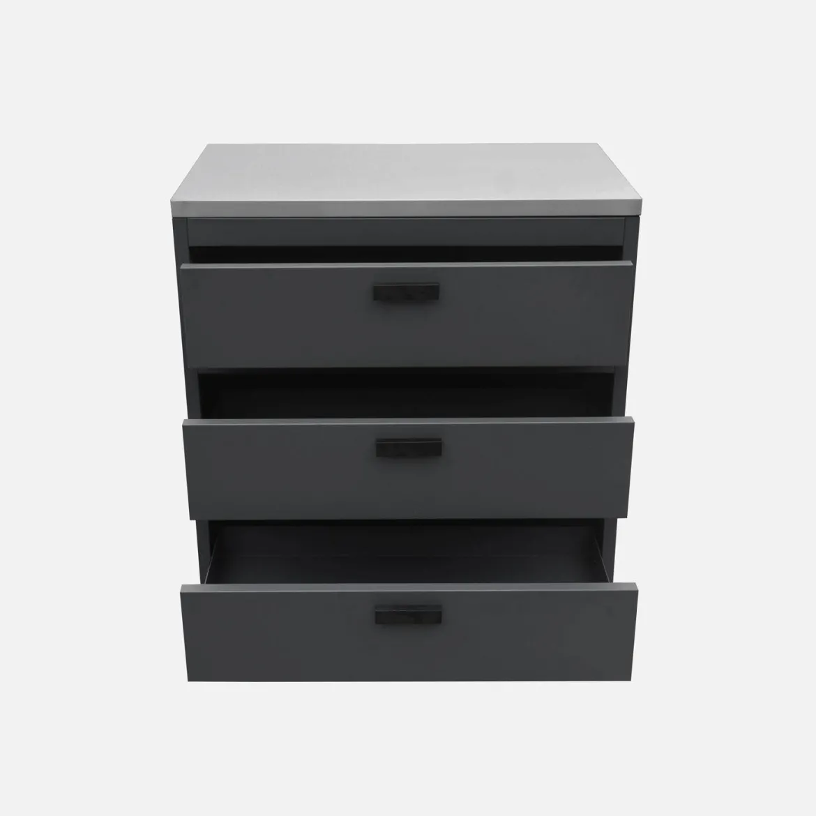 Modulo cucina da esterno in acciaio con 3 cassetti, 80cm
