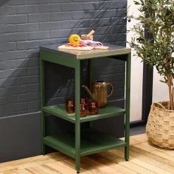 Modulo cucina da esterno in acciaio con 2 ripiani, 49cm