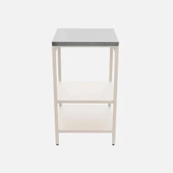 Modulo cucina da esterno in acciaio con 2 ripiani, 49cm
