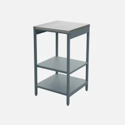 Modulo cucina da esterno in acciaio con 2 ripiani, 49cm